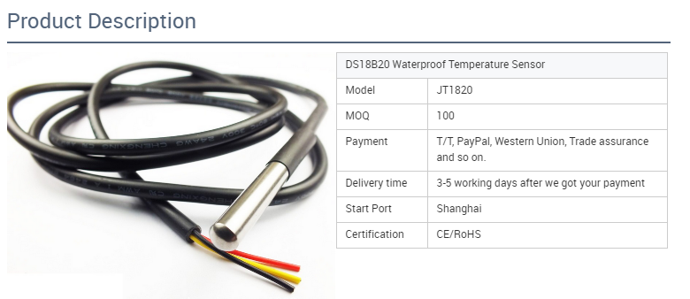 JVTIA thermistor temperature sensor for temperature measurement and control-1