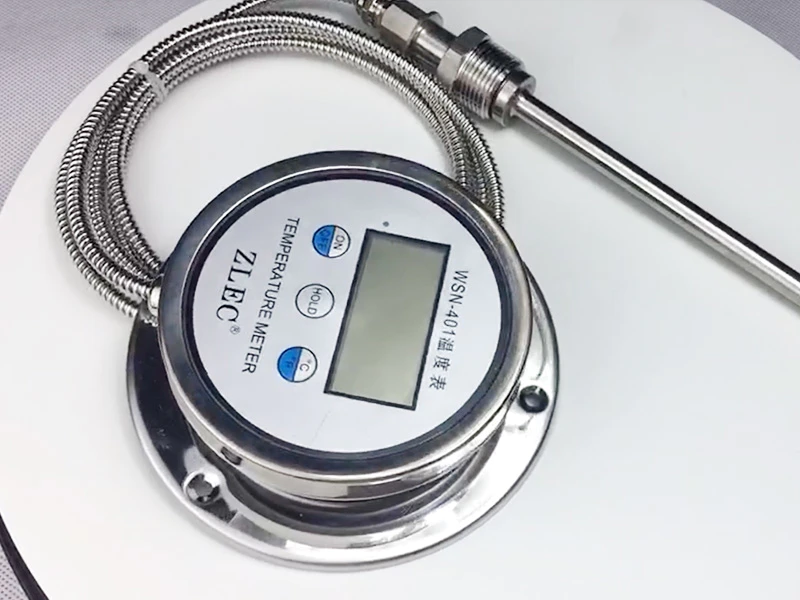 Pressure Type Cutsomized Probe And Cable Digital Thermometer