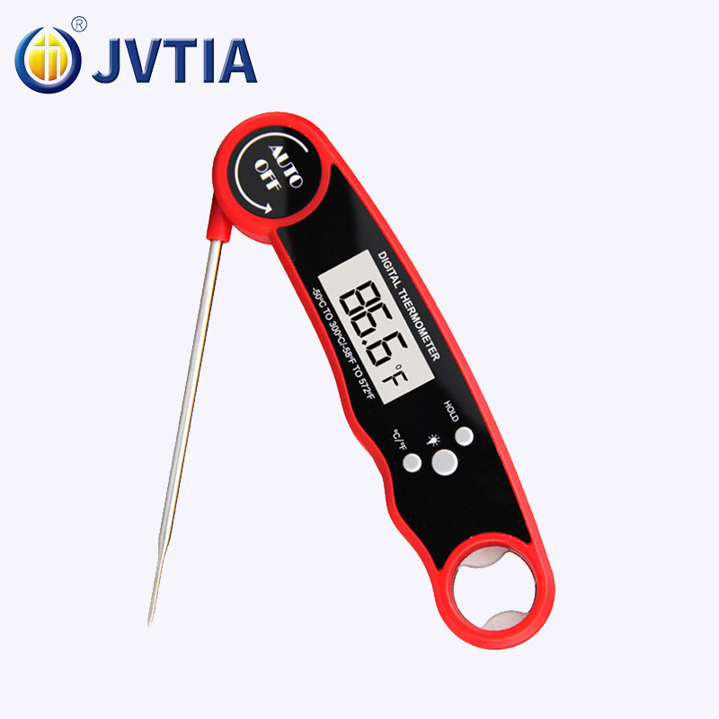 Digital Instant Read Waterproof Meat Thermometer BBQ Oven Cooking Kitchen Thermometer With Foldable Probe