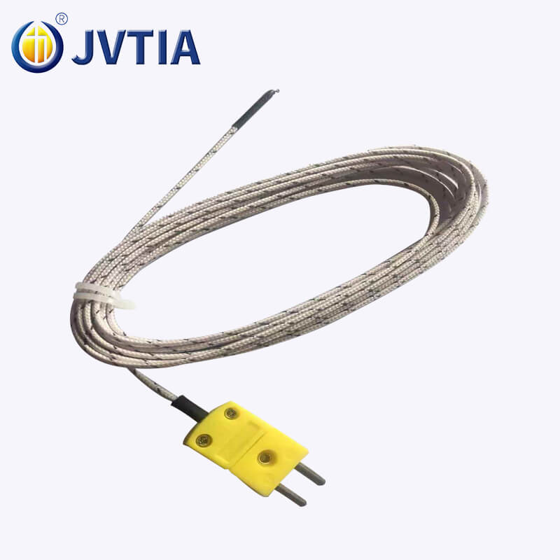 Mineral Insulated Cable Simple Point Probe K Type Thermocouple With Plug