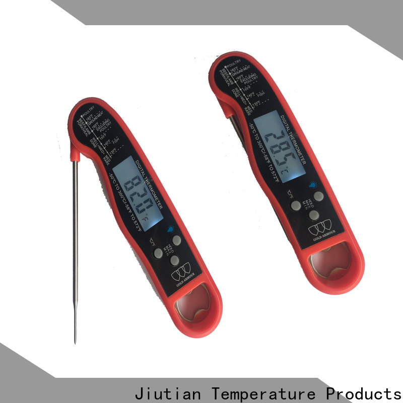 Custom dial probe thermometer for temperature measurement and control