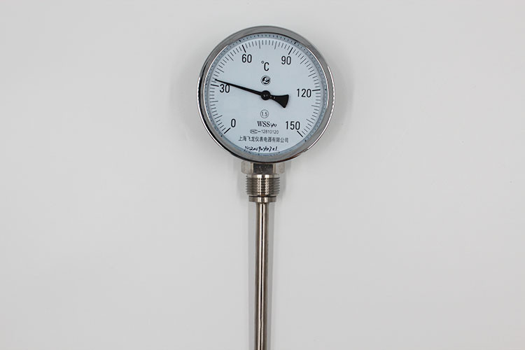 Customized waterproof industrial stainless steel thermometer thermometer wss-411 with sleeve -0 ~ 150 c