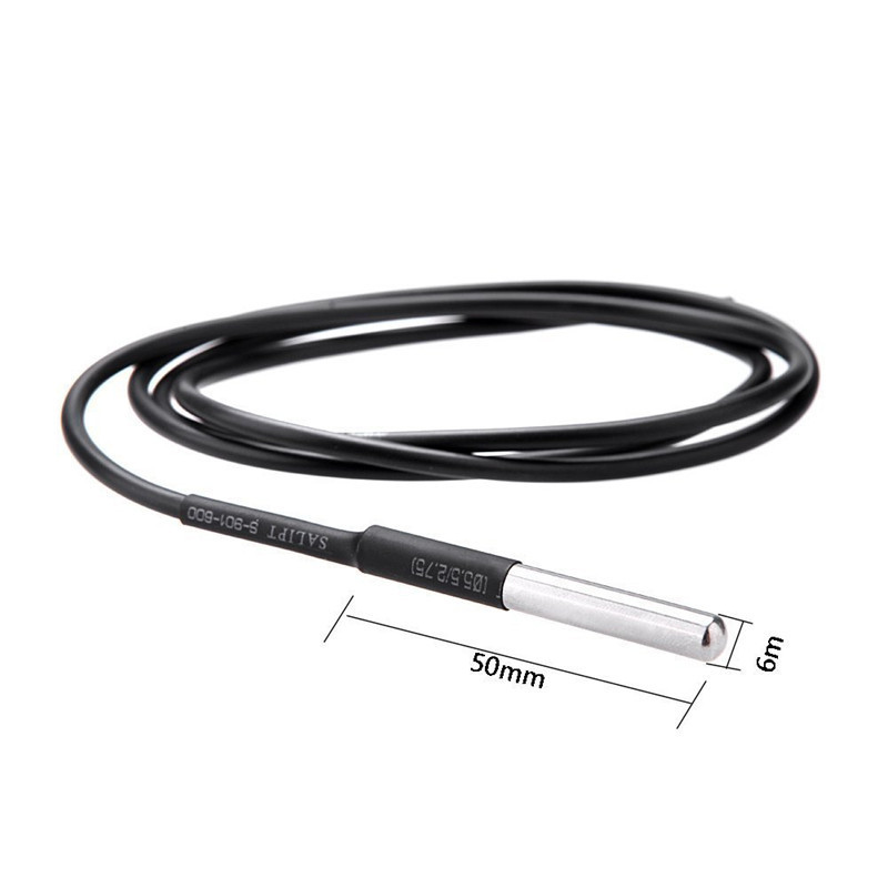 DS18B20 temperature sensor programmable digital temperature sensor with stainless steel head water proof wire