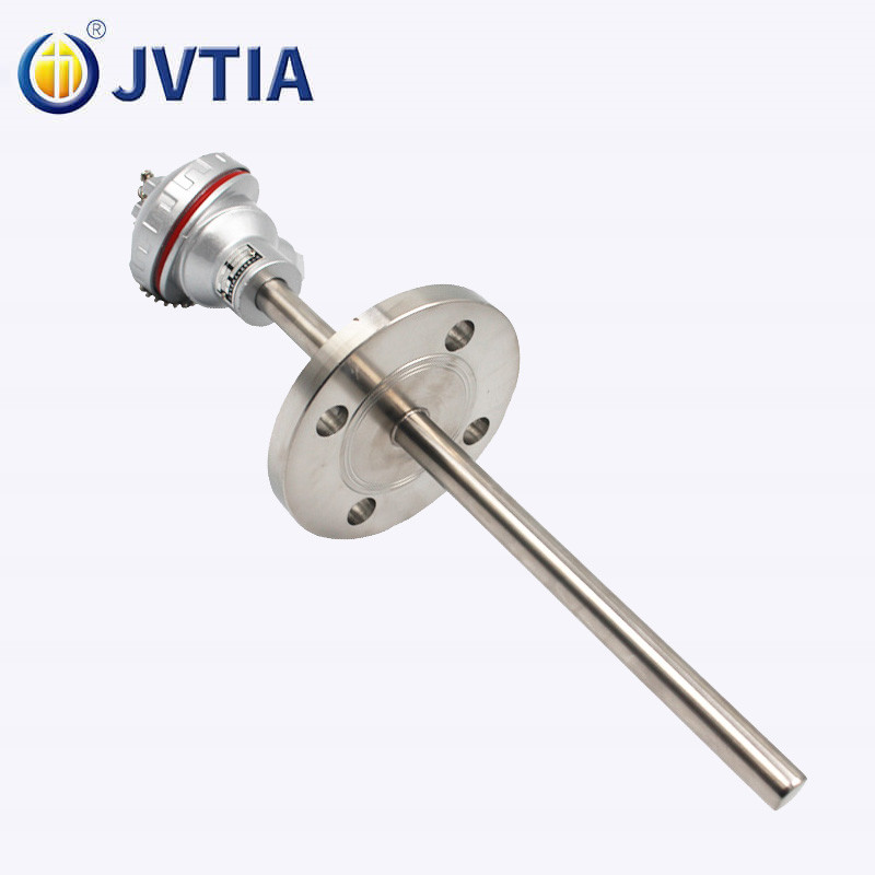 K type Assembled Thermocouple Temperature Sensor  with Fixed Flange